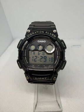 Casio W735H-1AV Vibration Alarm Men Digital 10-Yr Batt Sport Watch 100M